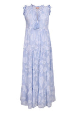 Load image into Gallery viewer, Papaya Crochet Sleeve Dress Blue
