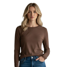 Load image into Gallery viewer, Bobbi Long Sleeve Crew Chocolate

