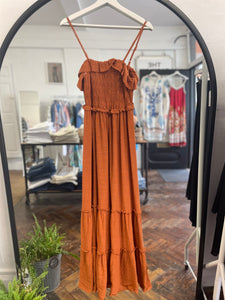 Frill Sun Dress Terracota