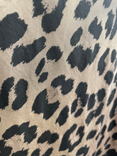 Load image into Gallery viewer, Kat Bias Cut Satin Leopard Skirt Camel
