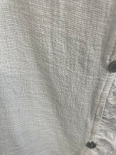 Load image into Gallery viewer, Washed Linen Frill Waistcoat White
