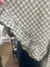 Load image into Gallery viewer, Valencia Checked Voile Short Sleeve Khaki
