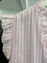 Load image into Gallery viewer, Mary Tiered Stripe Insert Top Pink
