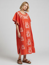 Load image into Gallery viewer, Elisa Kaftan Dress Orange
