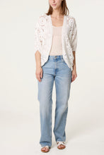 Load image into Gallery viewer, Mandala Crochet Cardigan Ivory
