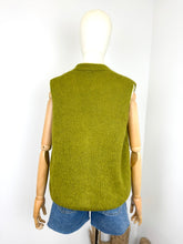 Load image into Gallery viewer, Mae Mohair Button Tank Olive
