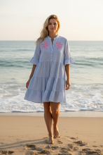Load image into Gallery viewer, Paradise Palm Striped Tunic Dress
