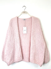 Load image into Gallery viewer, Bernadette Oversized Mohair Cardigan Light Pink
