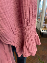Load image into Gallery viewer, Cleo Cheesecloth Dress Rose Pink
