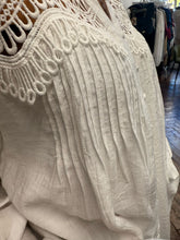 Load image into Gallery viewer, Lois Lace Pintuck Blouse White
