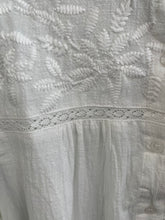 Load image into Gallery viewer, Claudette Embroidered Frill Collar Blouse Off White

