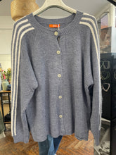 Load image into Gallery viewer, Shima Stripe Cardigan Denim/Off White
