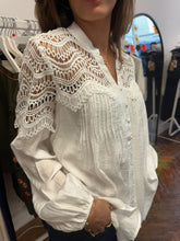 Load image into Gallery viewer, Lois Lace Pintuck Blouse White
