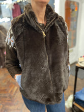 Load image into Gallery viewer, Loxy Faux Fur Gilet- Chocolate

