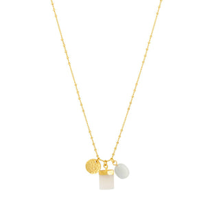 Vittoria White Charm Necklace