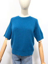 Load image into Gallery viewer, Maris Scalloped Edge Short Sleeve Jumper Peacock
