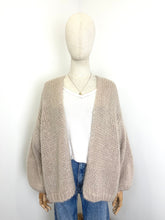 Load image into Gallery viewer, Bernadette Oversized Mohair Cardigan Beige
