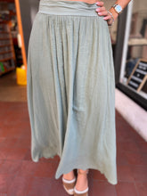 Load image into Gallery viewer, Voile Maxi Skirt Khaki
