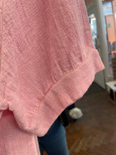 Load image into Gallery viewer, Teabag Button Front Blouse Pink
