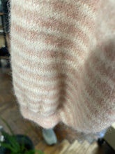 Load image into Gallery viewer, Becky Wool Blend Striped Cardigan Dusty Pink
