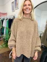 Load image into Gallery viewer, Teddy Slouchy Knit Camel
