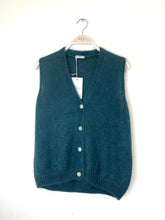 Load image into Gallery viewer, Mae Mohair Button Tank Petrol
