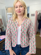 Load image into Gallery viewer, Tara Cotton Quilted Jacket Pink Tulip
