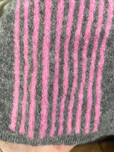 Load image into Gallery viewer, Triveni Stripe Long Sleeve Jumper Grey/Pink
