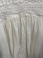 Load image into Gallery viewer, Hazel Lace Voile V Neck Dress Cream
