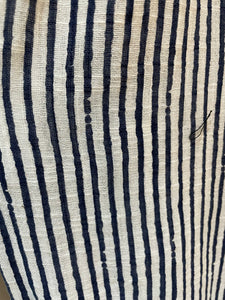 Stripey Wide Leg Trousers White/Navy