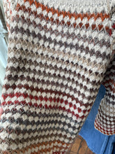 Load image into Gallery viewer, Fawn Funnel Neck Jumper Oatmeal/Multi Stripe
