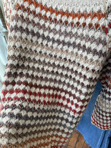 Fawn Funnel Neck Jumper Oatmeal/Multi Stripe