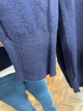 Load image into Gallery viewer, Fine Knit Roll Neck Navy
