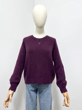 Load image into Gallery viewer, Mira Scalloped Edge Long Sleeve Jumper Aubergine
