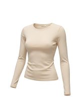 Load image into Gallery viewer, Bobbi Long Sleeve Crew Cream
