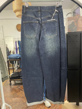 Load image into Gallery viewer, Brielle Stretch Barrel Leg Jean Antique Indigo
