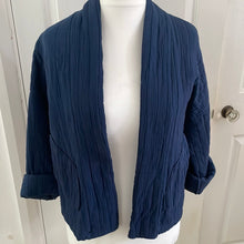 Load image into Gallery viewer, Cara Cotton Jacket Navy
