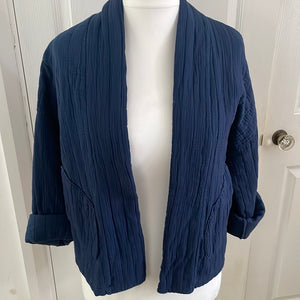 Cara Cotton Jacket Navy