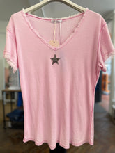 Load image into Gallery viewer, Astra Glitter Star T-Shirt Pale Pink
