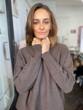 Load image into Gallery viewer, Tammy Ribbed Turtle Neck Jumper Chocolate
