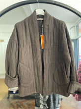 Load image into Gallery viewer, Cara Cotton Jacket Chocolate
