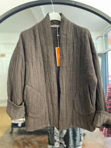 Cara Cotton Jacket Chocolate