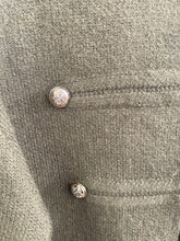Load image into Gallery viewer, Maeve Knitted Military Jacket Khaki
