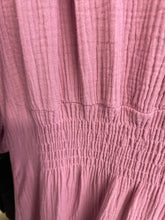 Load image into Gallery viewer, Cleo Cheesecloth Dress Rose Pink
