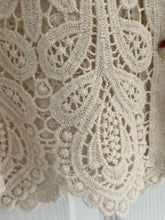 Load image into Gallery viewer, Flora Lightweight Crochet Top Ivory

