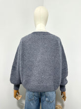Load image into Gallery viewer, Mohair Zip Front Cardigan Grey
