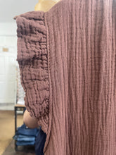 Load image into Gallery viewer, Sunny Cheesecloth Swing Dress Chocolate
