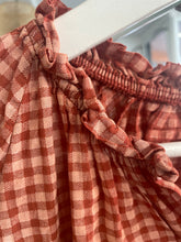Load image into Gallery viewer, Valentina Checked Voile 3/4 Sleeve Terracota
