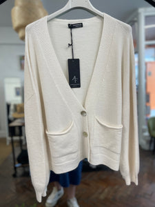 Perry Pocket Cardigan Cream