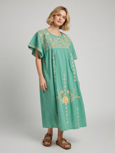 Load image into Gallery viewer, Mira Kaftan Dress Jade
